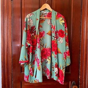 Collective Concepts Blossom 3/4 Sleeve Kimono